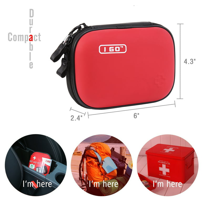 237Piece First Aid Kit Medical Emergency Bag Survival Travel Home Car  Camping US
