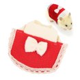 thumbnail image 3 of <p>Cloak For Small Animal Hamster Cloak Outfits With BowKnot Soft Fleece Mini Pet Clothes For Small Animal</p>, 3 of 7