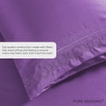 thumbnail image 5 of Bed Sheets - King Sheet Set [6-Piece, Orchid] - Hotel Luxury 1800 Brushed Microfiber - Soft and Breathable - Deep Pocket Fitted Sheet, Flat Sheet, Pillow Cases, 5 of 6