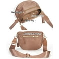 thumbnail image 3 of Nylon Crossbody Bag Bum Bag for Women Handbags Wallets Purses Trendy Shoulder Bag Spacious Sling Bag, 3 of 6
