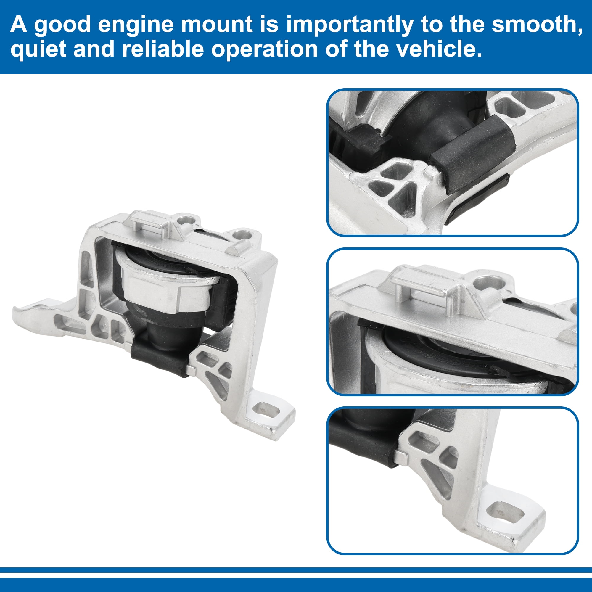 Unique Bargains 1 Pcs No.1567878 Engine Motor Mount for Ford C-max 2007-2010 for Ford Focus C-max 2003-2007 Engine Mounts Right