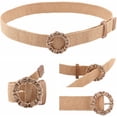 thumbnail image 6 of YooGuoGuo Straw Woven Elastic Stretch Waist Belt Fashion Women Skinny Dress Belt Waist Dress Band Straw Woven Bohemian Belt, 6 of 6