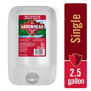 (2 pack) Arrowhead Mountain Spring Water, 2.5 Gallon, Single
