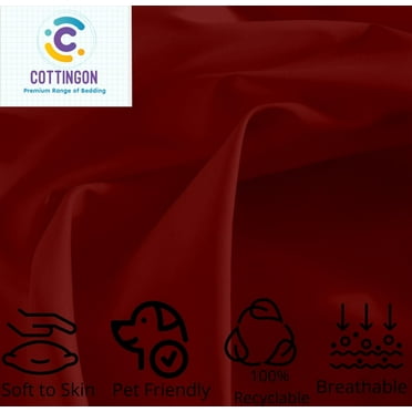 Extra Deep Pocket Queen Sheets, Extra Deep Pocket Cooling Queen Sheets 18-24 Inches,100% Brushed Microfiber Extra Deep Bedding 4 Pcs, Extra Deep Queen Sheets, Extra Deep Queen Fitted Sheet (Burgundy)