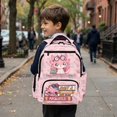 thumbnail image 4 of Aplkyhs Pink Axolotl Backpack for Girls Boys Age 6-18 Adorable School Bag Lightweight Water Resistant Multi-pocket Bookbag for Travel & Daily Use, 4 of 7
