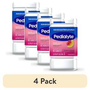 Pedialyte AdvancedCare Plus Drink, Raspberry Lemonade, 1L, 4 Pack