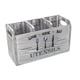 thumbnail image 5 of Soporte para utensilios de cocina, contenedor rústico para cubiertos, organizador de utensilios de madera, para Gris, 5 of 9