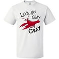 thumbnail image 3 of Inktastic Let's Get Cray Cray Cute Red Crayfish T-Shirt, 3 of 5