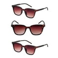 thumbnail image 1 of "The Modish" Womens Fashion Reading Sunglasses – Full Lens Reader, UV Protection, Stylish & Comfortable (3 Pack) - Tortoise/Tortoise - 3.00, 1 of 5