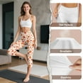 thumbnail image 6 of HELLHERO Thanksgiving Yoga Leggings for Women Fall Pumpkin Printed Capri Leggings with Pockets Maple Leaves Printed Yoga Pants for Sports Gym, 2XL, 6 of 7