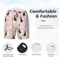 thumbnail image 5 of Lsque Mens Swim Trunks White And Black Rabbit Pattern - Bathing Suit Compression Liner - Beach Swim Shorts Swimwear - (S-3XL) - Stretch Quick Dry -3X-Large, 5 of 9