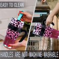 thumbnail image 5 of 40 Oz Tumbler with Handle and Silicone Straws,Coffee Insulated Tumbler with Handle,40 Oz Pink Leopard Water Bottles,Travel Mug with Handle, 5 of 6