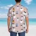 thumbnail image 6 of Goofa Cute Hand Drawn Bear Hawaiian Shirt for Men, Unisex Summer Beach Casual Short Sleeve Button Down Shirts,Aloha Tropical Floral print shirt-XX-Large, 6 of 9
