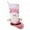 Pink Santa Claus, variant on ievspot Christmas Pink Stocking Santa Claus Snowman White Top Reusable Xmas Tree Hanging Gift Bag Hanging Sock Pendant Party Decoration Supplies