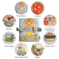 thumbnail image 3 of Taf Toys Juguetes Montessori para niños de 1, 2 y 3 años, libro de actividades, actividades de aprendizaje preescolar para niños pequeños. Busy Board Habilidades sensoriales y motoras finas con 12 act, 3 of 9