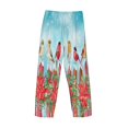 thumbnail image 5 of Disketp Winter Birds On The Fence Men'S Pajama Pants - Ultra Soft Fleece Sleep And Lounge Pants (Size: S-Xxl), 5 of 9