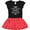 Black & Red with Polka Dots, variant on Inktastic Pismo Beach California Trip Surfing Girls Toddler Dress