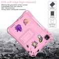 thumbnail image 6 of Allytechgroup Kids Case for Apple iPad Pro 11 M4 2024, DIY Figures Cute EVA Children Friendly Cover Kickstand Shoulder Strap Bumper Shockproof Case for Apple iPad Pro 11 Inch 2024, Pink, 6 of 8