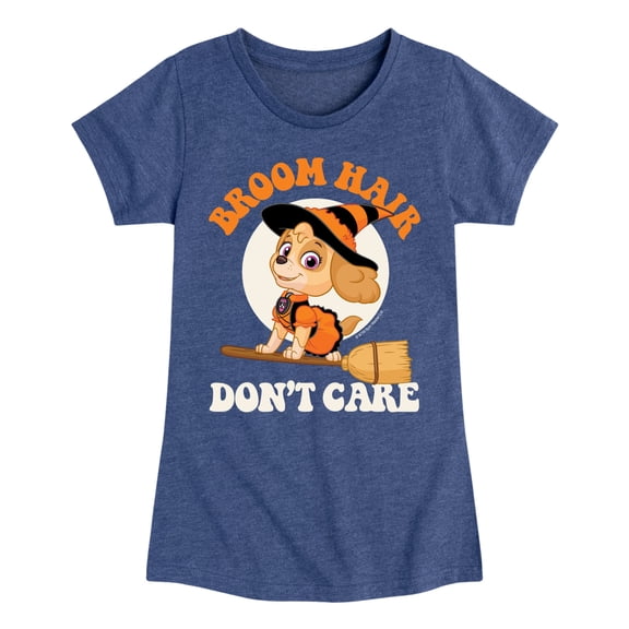 Paw Patrol - Broom Hair Don't Care - Toddler And Youth Girls Short Sleeve Graphic T-Shirt