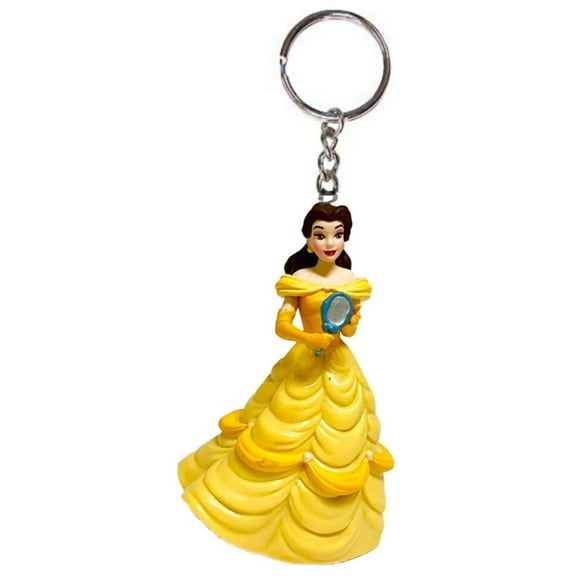 Princess Belle & Vanity Key Ring Keychain Ornament Figure Charm Beauty & Beast New