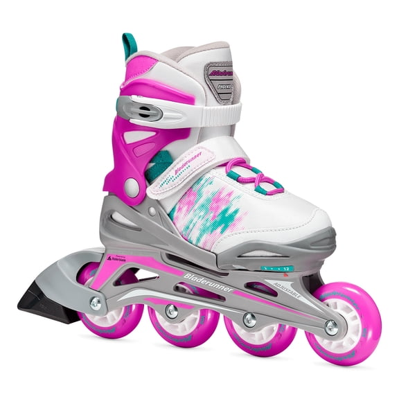ROLLERBLADE Girls' Phoenix G White/Pink Violet Skates, Size: 2-6