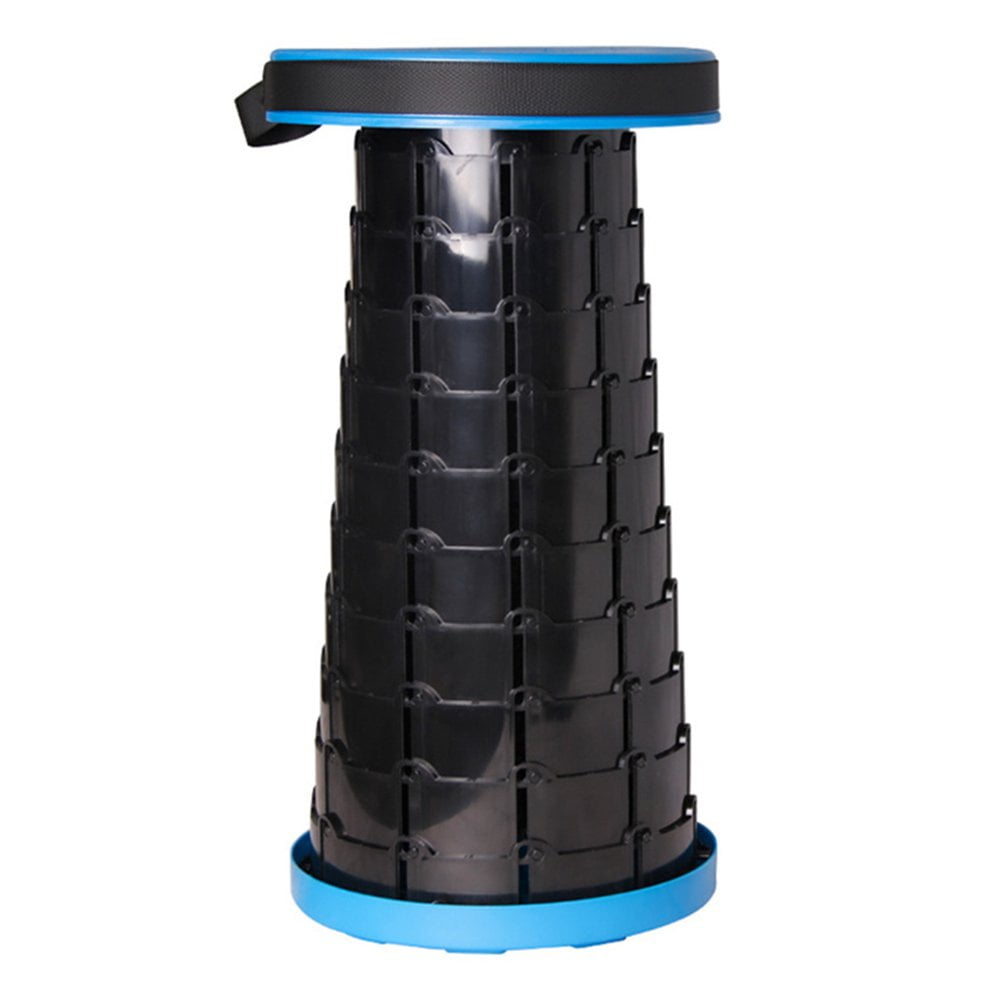 Portable Telescoping Stool Folding Camping Stool Seat for Fishing Hiking Traveling Outdoor 