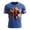 Blue, variant on Mens UK Flag Print Short Sleeve T Shirt Casual Summer Top,White,SIZE:XXL