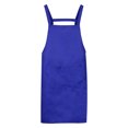 thumbnail image 1 of Unique Bargains H Style Apron Kitchen Cooking Aprons Long Artist Painting Apron with 2 Pockets Blue, 1 of 5