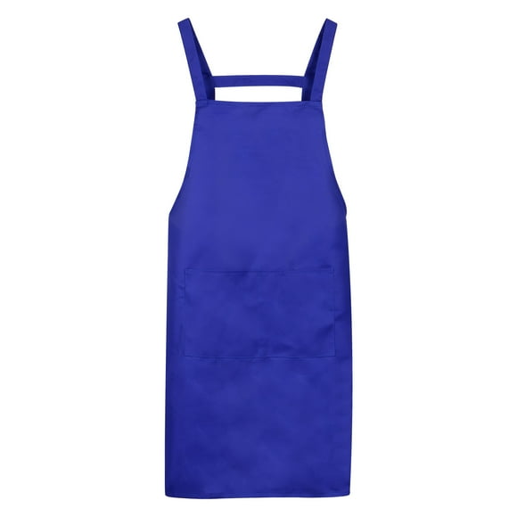 Unique Bargains H Style Apron Kitchen Cooking Aprons Artist Painting Apron with 2 Pockets Blue