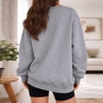 thumbnail image 6 of UDAUDU Womens Oversized Sweatshirts Hoodies Fleece Crewneck Comfortable Sweaters Casual Tops 2026 Fall Fashion Outfits Winter Clothes Dark Gray XL, 6 of 9