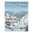 thumbnail image 2 of Mount Snow, Vermont, Retro Ski Resort (1000 Piece Puzzle, Size 19x27, Challenging Jigsaw Puzzle for Adults and Family, Made in USA), 2 of 4