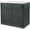Black, variant on Uforic 4.5x2.8x3.9 ft Horizontal Resin Outdoor Storage Shed, Waterproof & Lockable, Brown