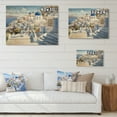 thumbnail image 4 of Designart "Odyssey in Santorini II" Greece Print on Natural Pine Wood, 4 of 5