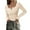 Beige, variant on Women's 2026 Spring Fall Long Sleeve Henley T Shirts Button Ribbed Knit Slim Fit Casual Basic Tops Blouse