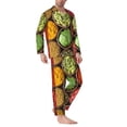 thumbnail image 2 of Pofeuu Spices And Herbs Print Men's Long Sleeve Pajama Set Pijamas Para Hombres Pijamas Para Hombres Mens Pajamas Set-Medium, 2 of 7