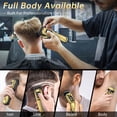thumbnail image 4 of Professional Hair Clipper Set for Men, 7000Rpm Beard Trimmer, IPX6 Waterproof Electric Shavers 3 in 1 Hair Cutting Kit for Men, Cordless Barber Clipper Set with LED Display for Mens Gifts, 4 of 8