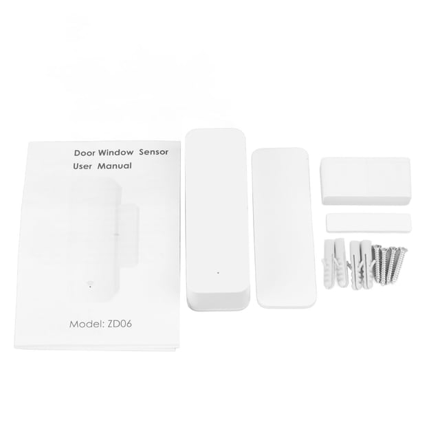 Sensor de puerta y ventana WiFi, alarma en tiempo real, detector magnético de puerta abierta para sistema doméstico Tuya