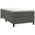 thumbnail image 3 of vidaXL Bed Frame Platform Bed Mattress Foundation Bedroom Furniture Velvet, 3 of 8