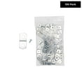 thumbnail image 3 of 1/8" Depth Flat Offset Mounting Canvas Clips for Picture Framing Pack of 100 Plus #6 X 3/8" Pan-Head Screws Included, 3 of 4