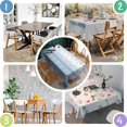 thumbnail image 3 of Boho Bohemia Flower Rectangle Tablecloth 60"x102",Waterproof Polyester Rectangle Table Cloth, Wipeable Spillproof Polyester Tablecloth for Dining, Camping, Indoor and Outdoor, 3 of 6