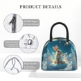 thumbnail image 4 of Haiem Cute Angel Winged Rabbit Printed Lunch Bag Women, Lunch Box Lunch Bag for Women, Small Leakproof Cute Lunch Tote Large Capacity Reusable Insulated Cooler Lunch Container, 4 of 6