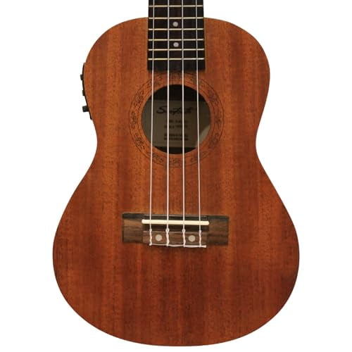 Sawtooth Mahogany Concert Ukulele with Preamp/Built In Tuner