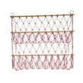 thumbnail image 2 of Rongfmy Stuffed Animals Storage Hammock Organizing Boho Soft Hanging Organizer Plush Toy pink, 2 of 9
