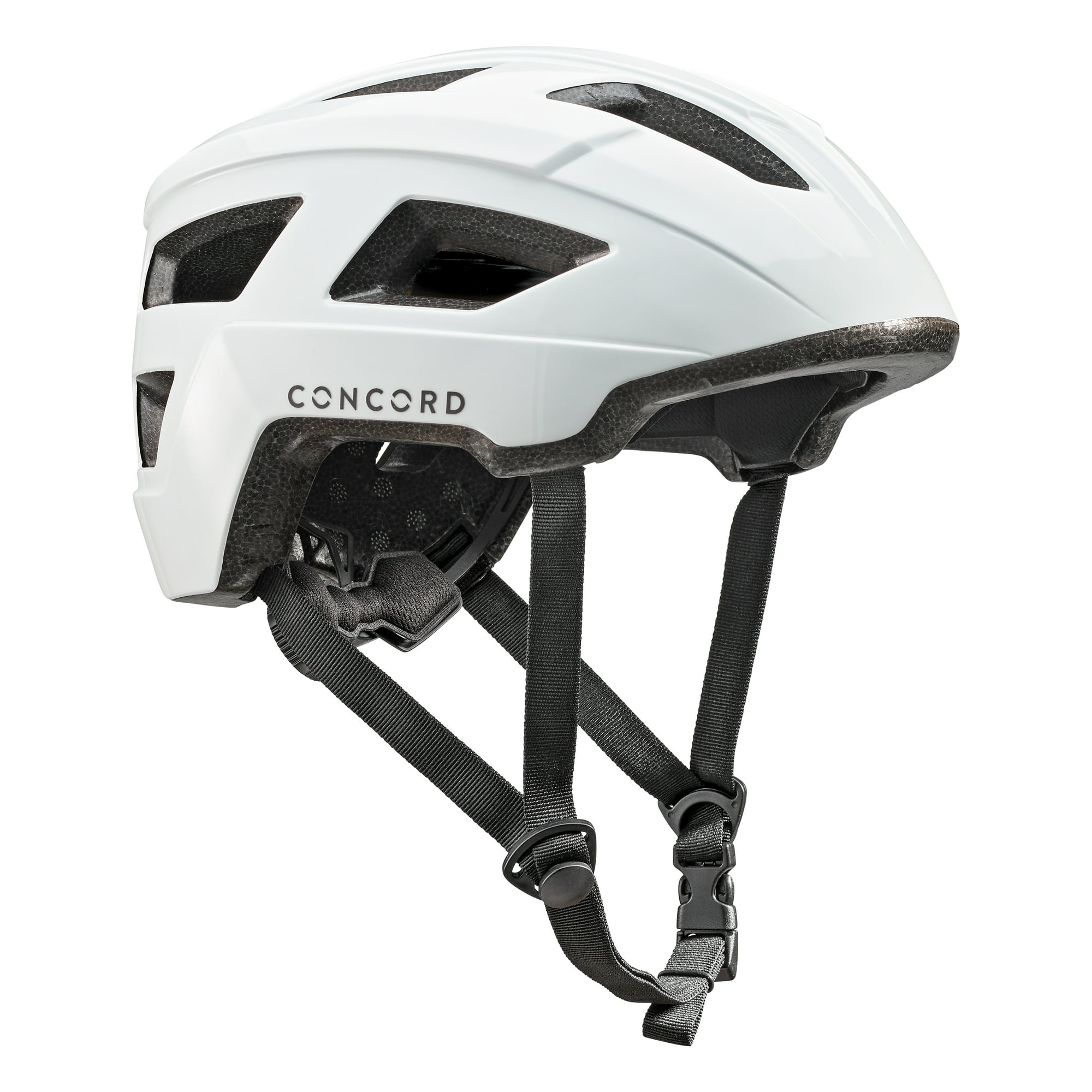 Concord Adult Light Gray Bike Helmet, Adjustable Fit, Ages 14+
