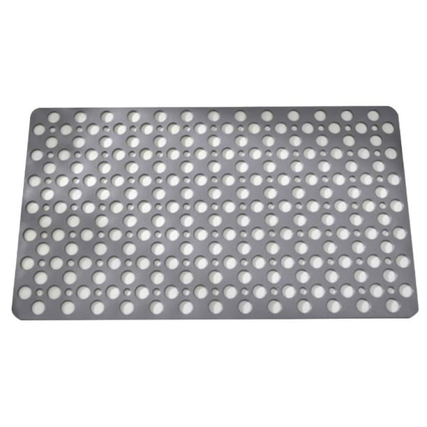 Inteprter Alfombrilla de ducha con ventosas, alfombrilla de baño rectangular antideslizante con orificios de drenaje, alfombrilla de bañera fácil de Decoración del hogar Inteprter HA019194-00