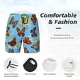 thumbnail image 4 of Kdxio Multicolored Butterflies Print Men'S Swim Trunks With Compression Liner 7 Inch Inseam Quick Dry Swim Shorts, 4 of 7