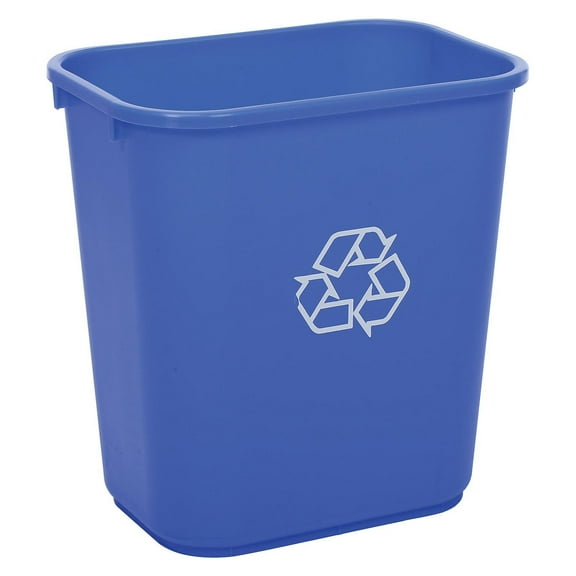 Global Industrial Deskside Recycling Wastebasket 7 Gallon Blue