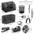 thumbnail image 2 of Set organizador y accesorios de escritorio Froidesente negro 17 en 1, 2 of 9