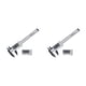 thumbnail image 1 of Riwesomey Calibrador Vernier LCD de 0 a 100mm, regla de medición de micrómetro, calibre de plástico, carpintería, reiniciable, portátil con pilas Plata 2piezas Riwesomey CBP157553, 1 of 5