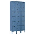 thumbnail image 1 of Hallowell U3228-6MB Hallowell Premium Locker, 36 in. W x 12 in. D x 78 in. H, 707 Marine Blue, 6-Tier, 3-Wide, Knock-Down, 1 of 1
